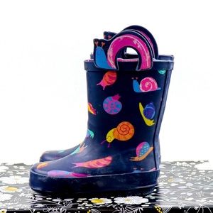 CAT & JACK Toddler Girls Snail Rain Boots Size 5/6